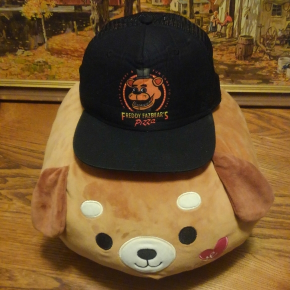 Cotton Sun Hat Flat Cap Stylish Freddy Fazbears Pizza Cap and Baseball Cap Cotton Sun Hat Flat Cap Stylish Freddy Fazbears Pizza Cap and Baseball Cap